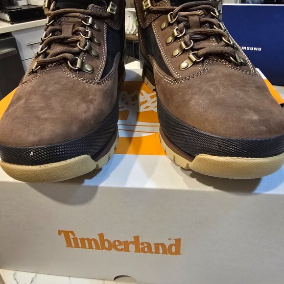 Timberland Euro Hiker Mid - Men's Winter Boots Grey/Black/Brown Size 10 NEW - Picture 5 of 16